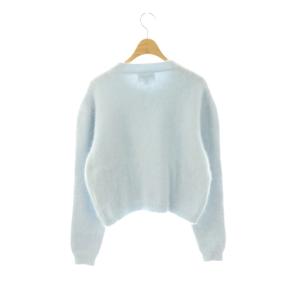 Rouge Justin アンゴラ混カーディガン 38 ライトブルー /DO OS