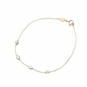 agete ドリーミードリーミー 4連 ブレスレット K10 イエローゴールド