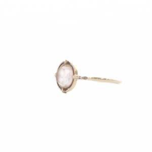 agete Seagull ストーン リング 指輪 K10 13号 ゴールド /SR