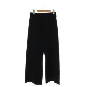 25AW スウェットライクニットパンツ イージーパンツ F ブラック /DF OS