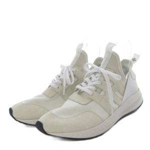 w+h スニーカー スエード 8 ホワイト WH-0121
