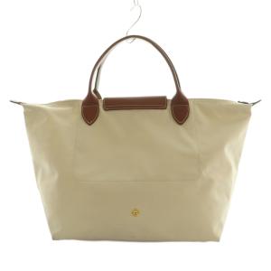 Longchamp ル プリアージュ Le Pliage トートバッグ ナイロン アイボリー 茶 ブラウン 1623 089
