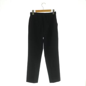 M-Premier BLACK センタープレステーパードパンツ ストレッチ 36 ブラック /MY OS