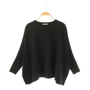 ビッグニットショートプルオーバー セーター F ブラック /ES OS