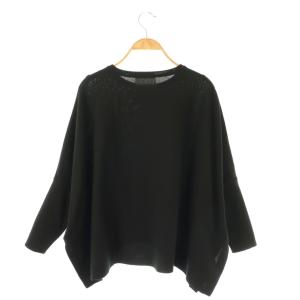 BEARDSLEY ビッグニットショートプルオーバー セーター F ブラック /ES OS