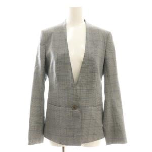 THE SUIT COMPANY ザスーツカンパニー チェック スーツ ジャケット パンツ セットアップ 38 グレー /AB OS