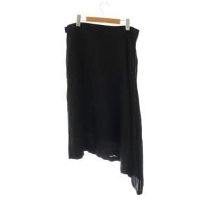 Y's ヨウジヤマモト シルク混スカート 3 ブラック /DO OS