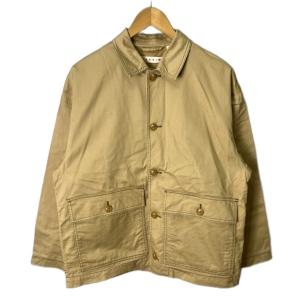 ×ユニクロ ジャケット カバーオール コットンジャケット M ベージュFY