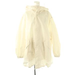 25SS P/Ny 撥水スノーカモパーカーコート 36 白 ホワイト /AB OS