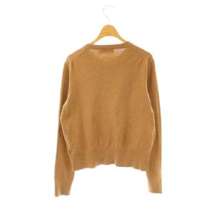 POLO RALPH LAUREN クルーネックカーディガン ニット 長袖 M ベージュ /HK OS