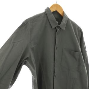 ATON COTTON CASHMERE OXFORD シャツ カシミヤ混 2 グレー /DO OS