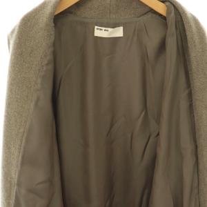 evam eva evameva エバムエバ ロングコート ショールカラー 2 グレー /AT OS