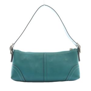 COACH ハンプトンズ Hampton's ワンショルダーバッグ ハンド ターコイズ 8A64 /SS OS