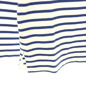 A.P.C. IENA別注 ボーダーカットソー Tシャツ 長袖 M ホワイト ブルー /DF OS