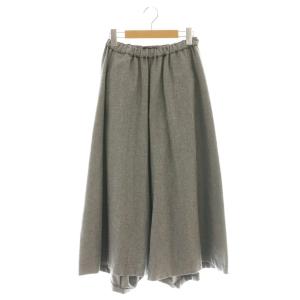 サルエルパンツ ワイドパンツ ウール 34 グレー サイドポケット MP-19118581-220 /AU