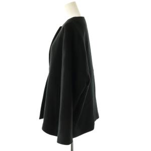 JOURNAL STANDARD 23AW スーパー140ビーバーノーカラーショートコート アウター 36 ブラック /HK OS