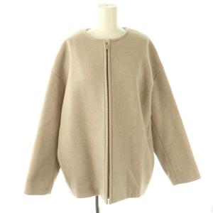 23AW MTRカラーレスジップショートコート ノーカラー 36 ベージュ /HK OS