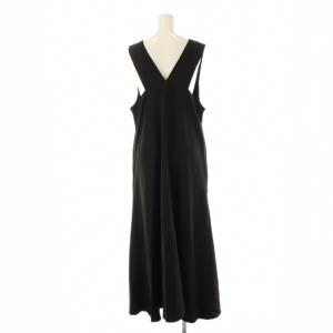JOURNAL STANDARD relume 23AW ウォッシャブルVネックジャンパースカート ロング F ブラック /HK OS
