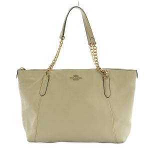 アヴァ チェーン トートバッグ Ava Chain Tote レザー 白 ホワイト F87775 /SS