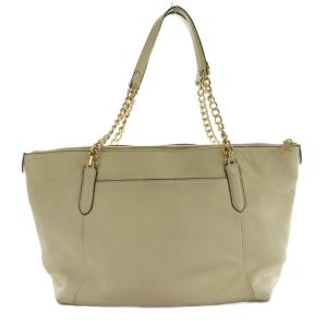 COACH アヴァ チェーン トートバッグ Ava Chain Tote レザー 白 ホワイト F87775 /SS
