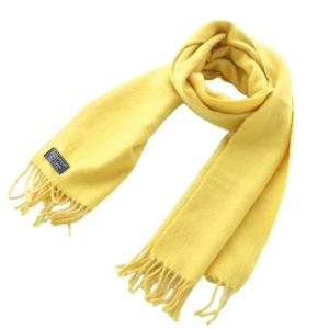 カシミヤマフラー イエロー