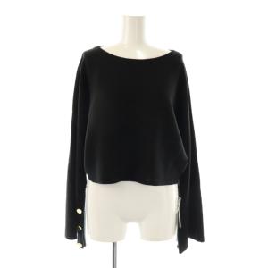 23AW ショートニット セーター 36 ブラック /DO OS