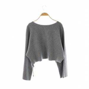 Diagram GRACE CONTINENTAL 23AW ショートニット セーター クロップド 36 グレー /ES OS