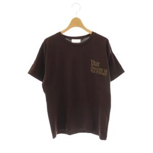 25SS 1ST ETOILE Tシャツ カットソー ロゴ ブラウン /CX OS