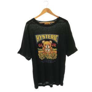 DAISY BEAR オーバーサイズTシャツ FREE 黒 ブラック プリント 01231CT06 /AG