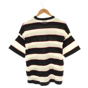HYSTERIC GLAMOUR LOGO SCRATCH刺繍 Tシャツ カットソー F ブラック ホワイト レッド マルチカラー /DO