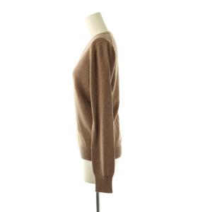 PRADA カシミヤVネック ニット セーター プルオーバー 42 ブラウン /CX OS