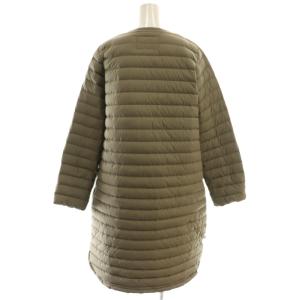Traditional Weatherwear ダウンコート ロング ノーカラー 34 カーキ /AT OS