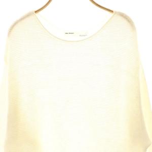 L'Appartement Linen Boat neck Knit ニット プルオーバー 長袖 ホワイト /DF OS