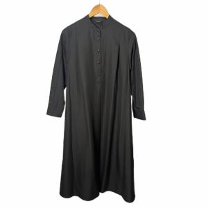 フロントボタンウエストマークワンピース ワンピース ブラウスワンピース F グレー FY