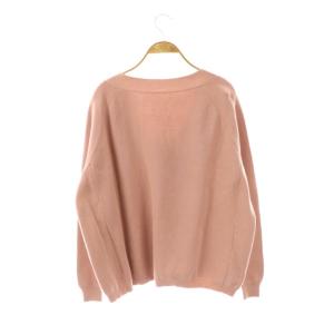 Deuxieme Classe ミドルゲージニット セーター Vネック ピンク /DF OS