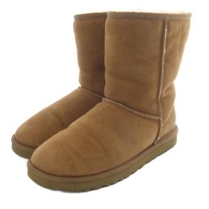 UGG australia クラシックショート W CLASSIC SHORT ムートンブーツ ショート 24cm 茶色 ブラウン