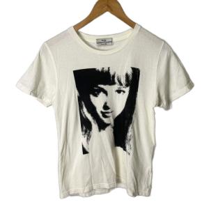 プリント Tシャツ カットソー Tシャツ 半袖 F アイボリーFY