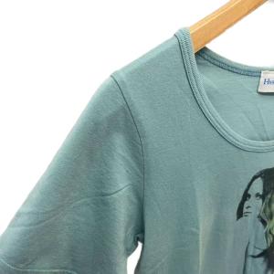 HYSTERIC GLAMOUR プリント Tシャツ カットソー Tシャツ 半袖 ヒスガール F ターコイズブルーFY