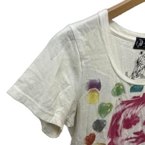 HYSTERIC GLAMOUR プリント Tシャツ カットソー 半袖 F アイボリーFY