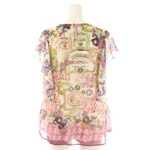 HYSTERIC GLAMOUR 袖フリル ブラウス プルオーバー シアー 総柄 F マルチカラー /CX OS