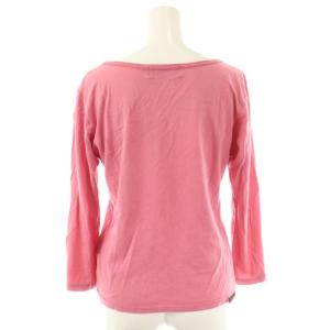 HYSTERIC GLAMOUR 七分丈カットソー F ピンク ブラック 黒 プリント /CX OS