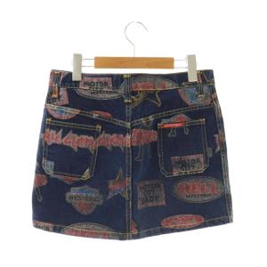 HYSTERIC GLAMOUR デニムミニスカート F ネイビー マルチカラー /DO OS
