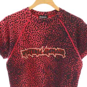 HYSTERIC GLAMOUR 総柄半袖スウェット F ピンク ブラック レッド /DO OS