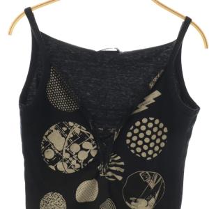 Hysterics 柄 キャミソール F ブラック グレージュ /ES OS