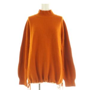 MERCER WOOL CASH OVERSIZED PO ニット セーター 長袖 ハイネック スリット