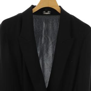 Theory 24AW Modern GGT PK Lapel Wrap BL ブラウス シルク プルオーバー S ブラック