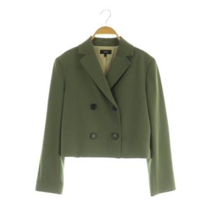 23AW Admiral Crepe Crop DB JKT ダブルジャケット ショート丈 2 カーキ