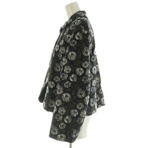 mina perhonen 23SS rosy ジャケット 刺繍 40 ネイビー ホワイト