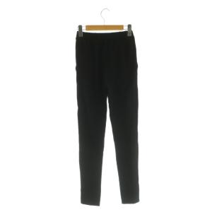 yori ぬくぬくフロントスリットレギパン パンツ イージー 裏起毛 34 ブラック /MY OS