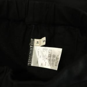 yori ぬくぬくフロントスリットレギパン パンツ イージー 裏起毛 34 ブラック /MY OS